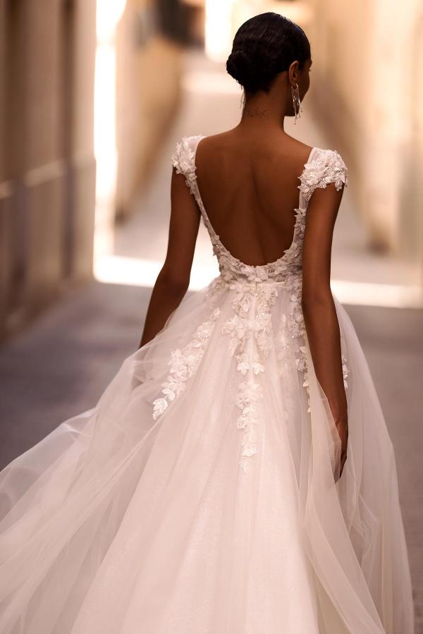 Moderne Hochzeitskleider mit Spitze Brautkleid A-Linie