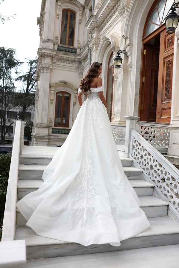 Ausgefallene Brautkleider Spitze Hochzeitskleider A-Linie