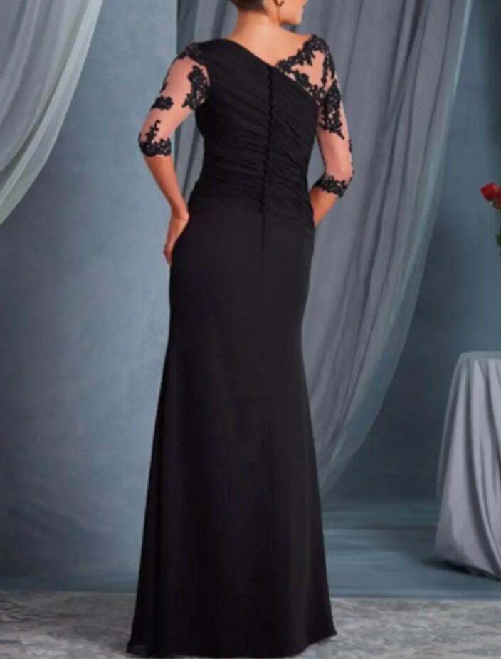Finden Sie Schwarze Brautmutterkleider Mit Ärmel online bei babyonlinedress.de. Kleider für Brautmutter Günstig nach maß anfertigen.