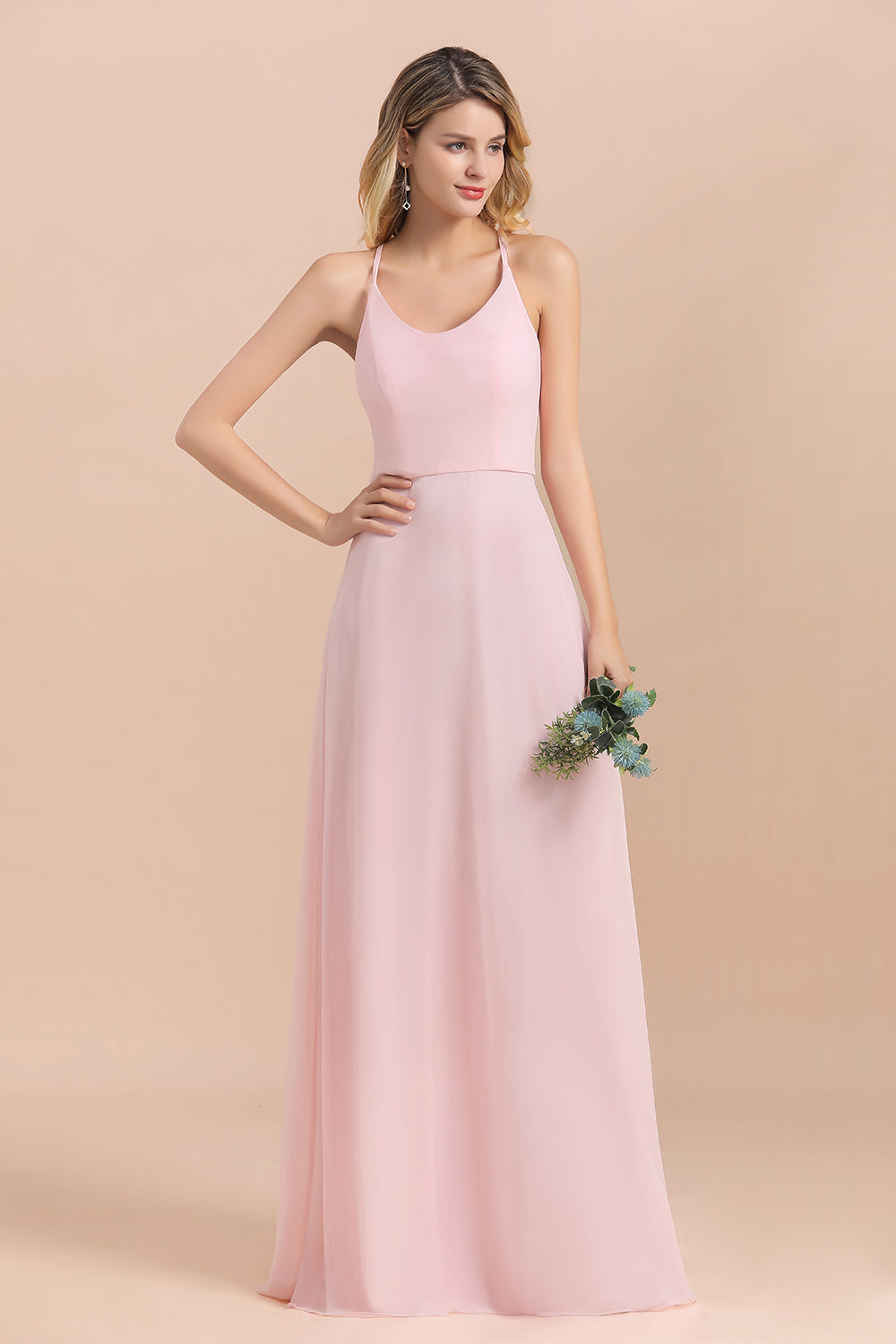 Finden Sie Günstige Brautjungfernkleider Lang Rosa online bei babyonlinedress.de. Schlichtes Abendkleid aus chiffon mit hocher Qualität bekommen.