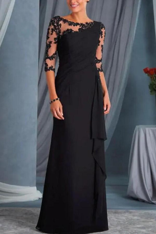 Finden Sie Schwarze Brautmutterkleider Mit Ärmel online bei babyonlinedress.de. Kleider für Brautmutter Günstig nach maß anfertigen.