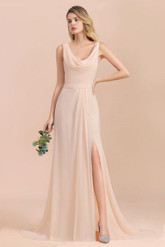 Bestellen Sie Champagne Brautjungfernkleider Lang online bei babyonlinedress.de. Chiffon Kleider Für Brautjungfern für Sie zur Hochzeit gehen.