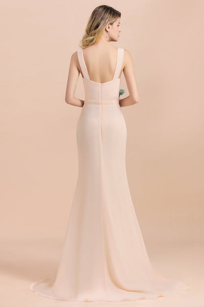 Bestellen Sie Champagne Brautjungfernkleider Lang online bei babyonlinedress.de. Chiffon Kleider Für Brautjungfern für Sie zur Hochzeit gehen.