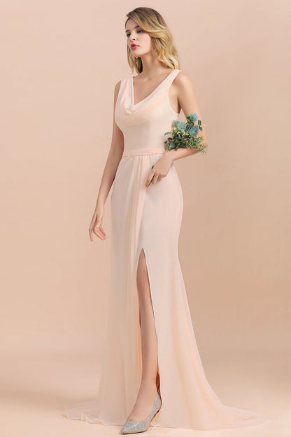 Bestellen Sie Champagne Brautjungfernkleider Lang online bei babyonlinedress.de. Chiffon Kleider Für Brautjungfern für Sie zur Hochzeit gehen.
