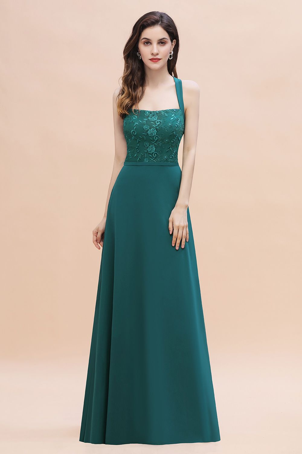 Finden Sie Günstige Brautjungfernkleider Lang Dunkel Grün online bei babyonlinedress.de. Hochzeitsgäste Kleider für Sie maß geschneider bekommen.