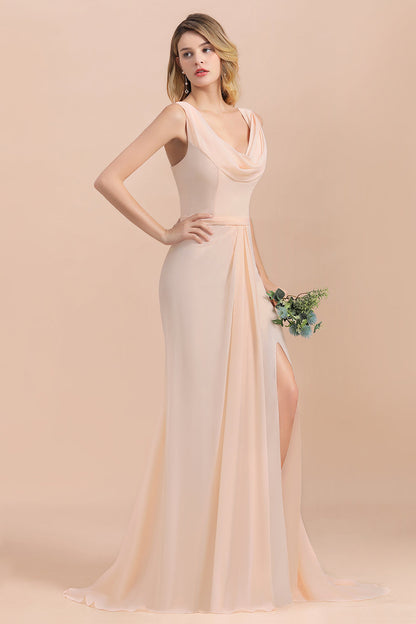 Bestellen Sie Champagne Brautjungfernkleider Lang online bei babyonlinedress.de. Chiffon Kleider Für Brautjungfern für Sie zur Hochzeit gehen.