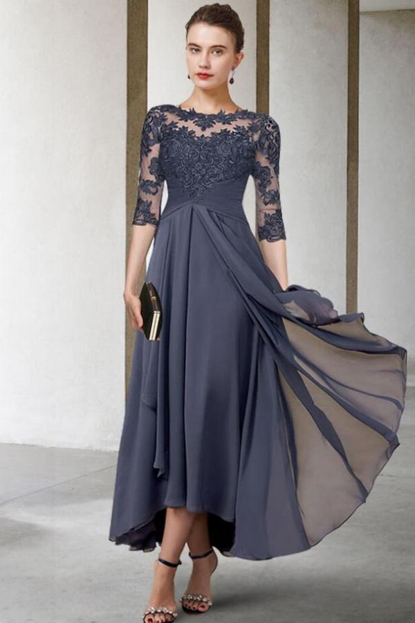 Designer Brautmutterkleider Kurz Chiffon Kleider Für Brautmutter