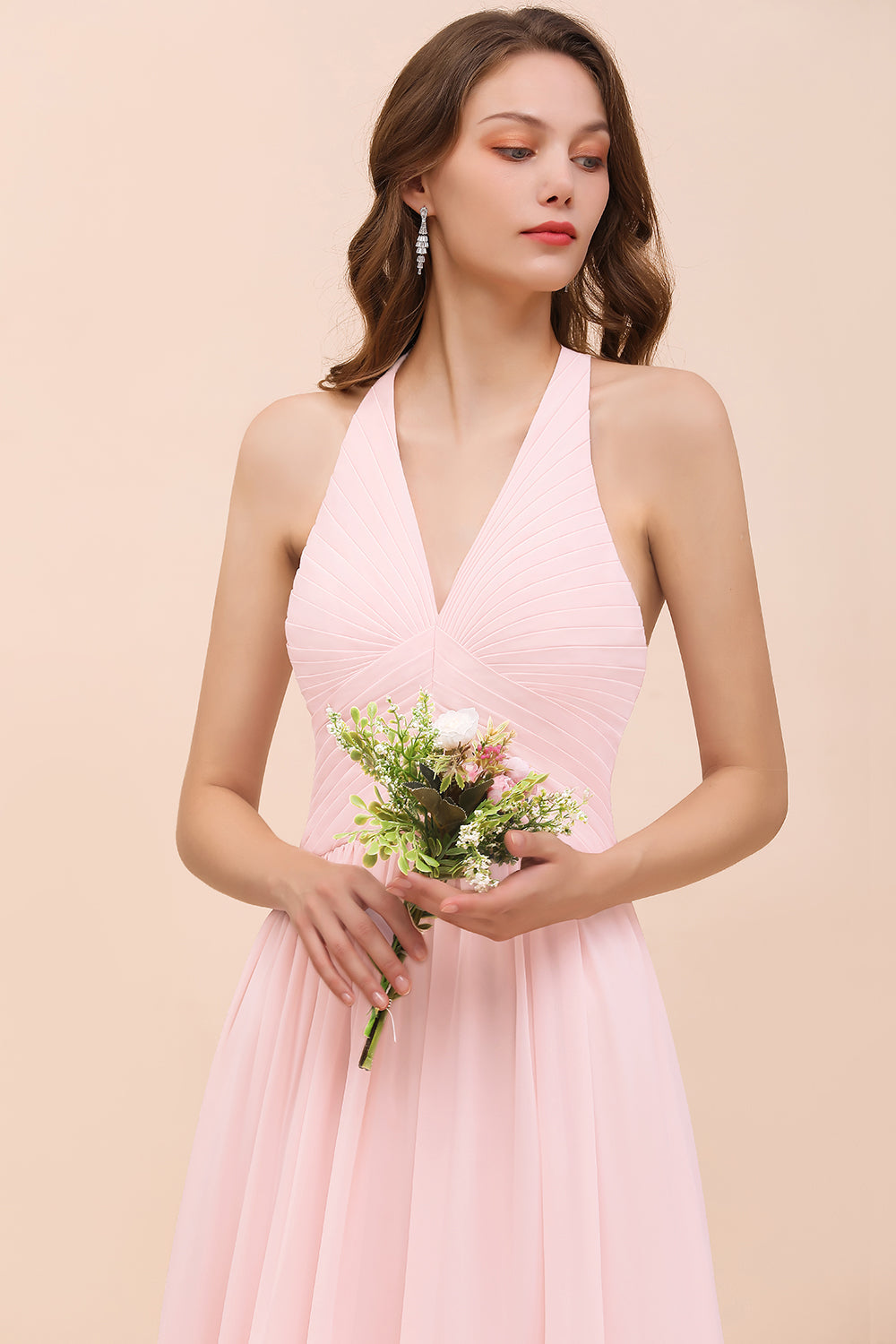 Bestellen Sie Brautjungfernkleider Lang Rosa online bei babyonlinedress.de. Kleider Für Brautjungfern nach maß anfertigen.