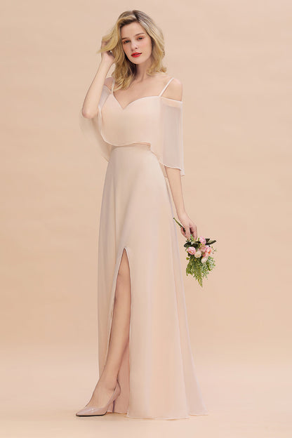 Bestellen Sie Champagne Brautjungfernkleider Lang Günstig online bei babyonlinedress.de. Kleider Für Brautjungfern maß geschneidert bekommen.