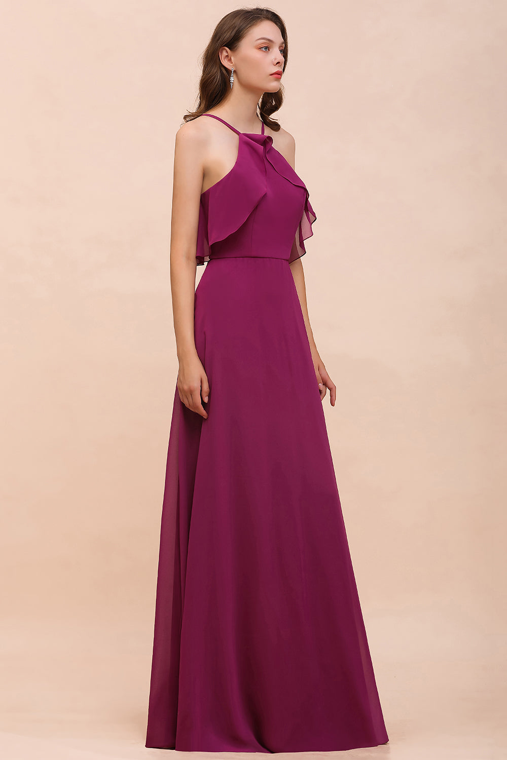 Suchen Sie Fuchisa Brautjungfernkleider Lang Chiffon online bei babyonlinedress.de. Brautjungfernkleid Günstig für Sie maß geschneidert kaufen.