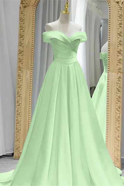 Wunderschönes weißes, schulterfreies, herzförmiges Abendkleid in A-Linie mit Schnürung