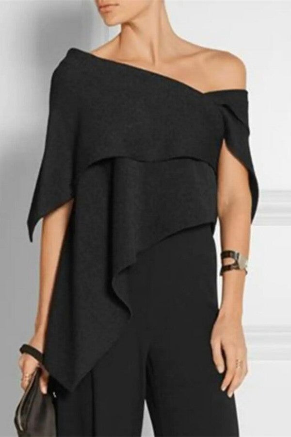 Designer Jumpsuit Schwarz 2 Teilige Brautmutterkleider