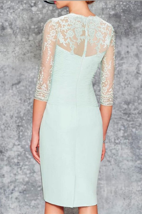 Brautmutterkleider Mint Chiffon Kurz Mutterkleider Günstig Online
