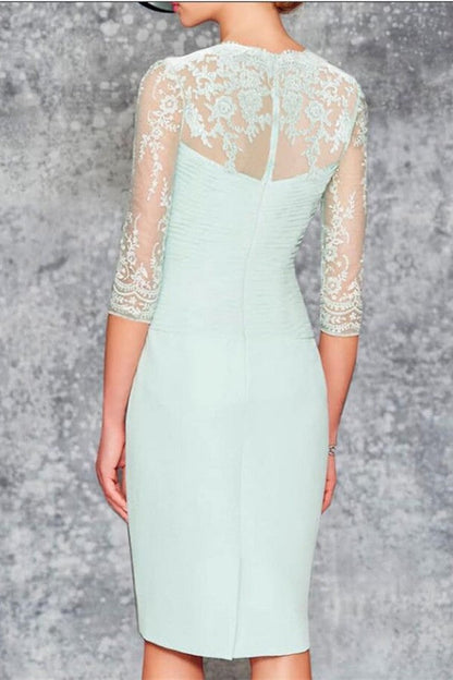 Brautmutterkleider Mint Chiffon Kurz Mutterkleider Günstig Online
