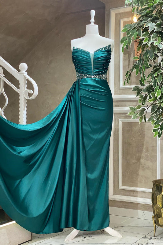 Wunderschönes Abendkleider Türkise Ballkleid Schlicht Online