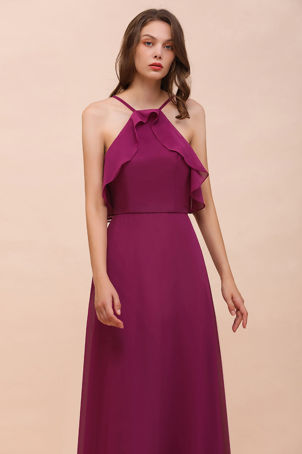Suchen Sie Fuchisa Brautjungfernkleider Lang Chiffon online bei babyonlinedress.de. Brautjungfernkleid Günstig für Sie maß geschneidert kaufen.