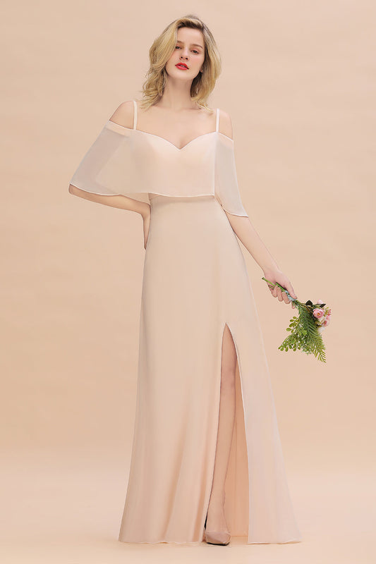 Bestellen Sie Champagne Brautjungfernkleider Lang Günstig online bei babyonlinedress.de. Kleider Für Brautjungfern maß geschneidert bekommen.