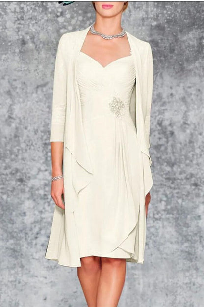 Brautmutterkleider Mint Chiffon Kurz Mutterkleider Günstig Online