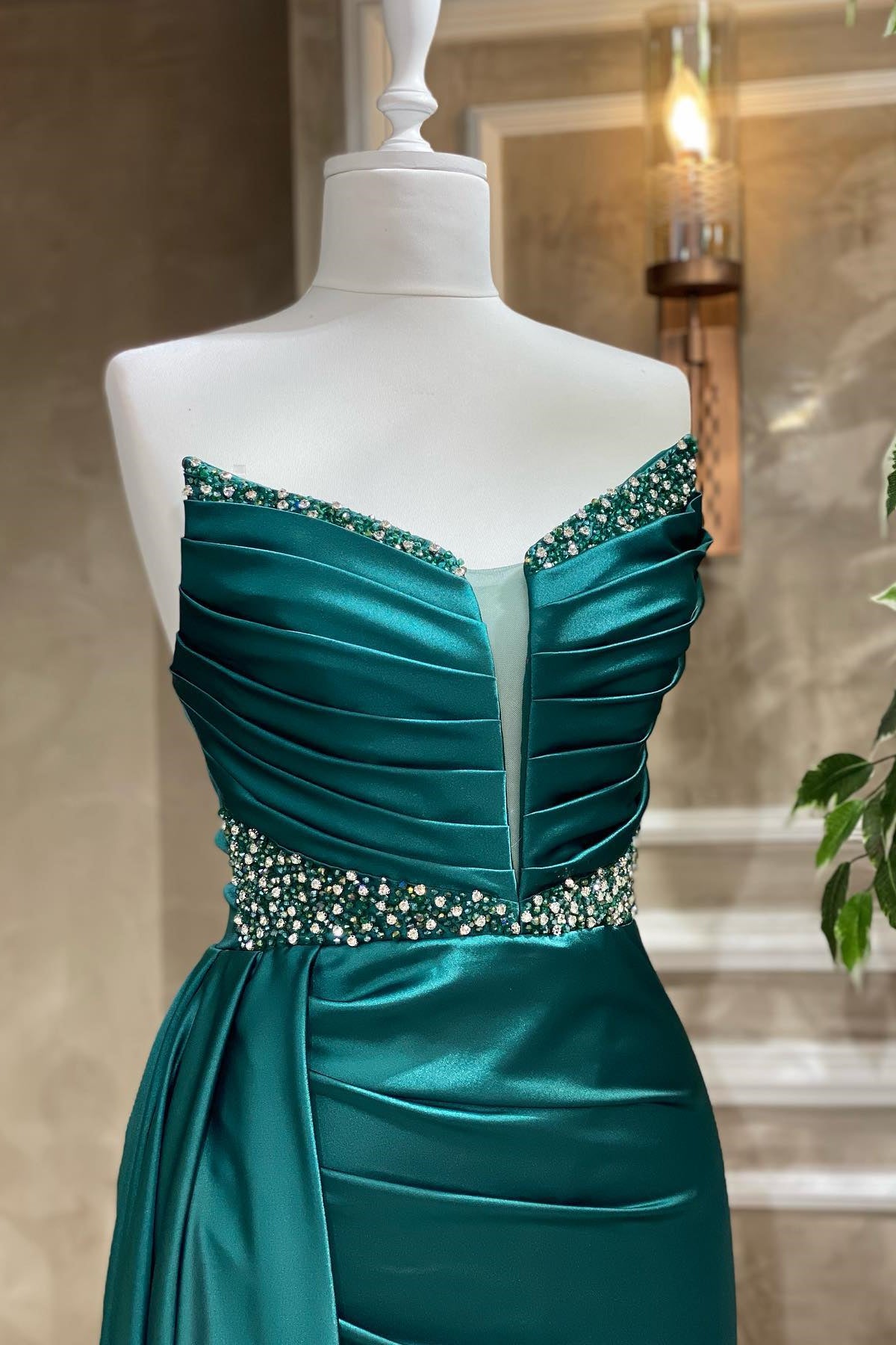 Wunderschönes Abendkleider Türkise Ballkleid Schlicht Online