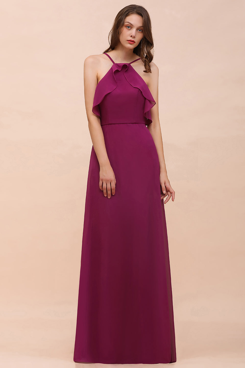 Suchen Sie Fuchisa Brautjungfernkleider Lang Chiffon online bei babyonlinedress.de. Brautjungfernkleid Günstig für Sie maß geschneidert kaufen.