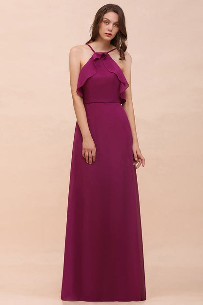 Suchen Sie Fuchisa Brautjungfernkleider Lang Chiffon online bei babyonlinedress.de. Brautjungfernkleid Günstig für Sie maß geschneidert kaufen.