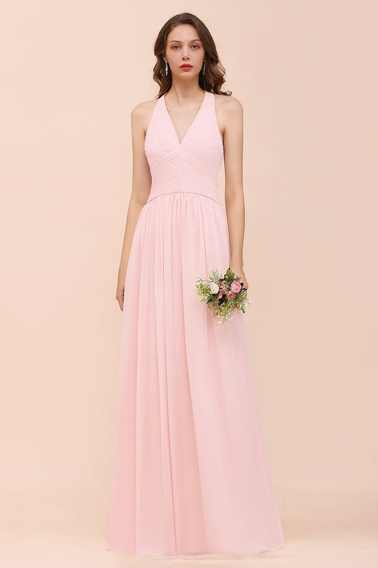 Bestellen Sie Brautjungfernkleider Lang Rosa online bei babyonlinedress.de. Kleider Für Brautjungfern nach maß anfertigen.