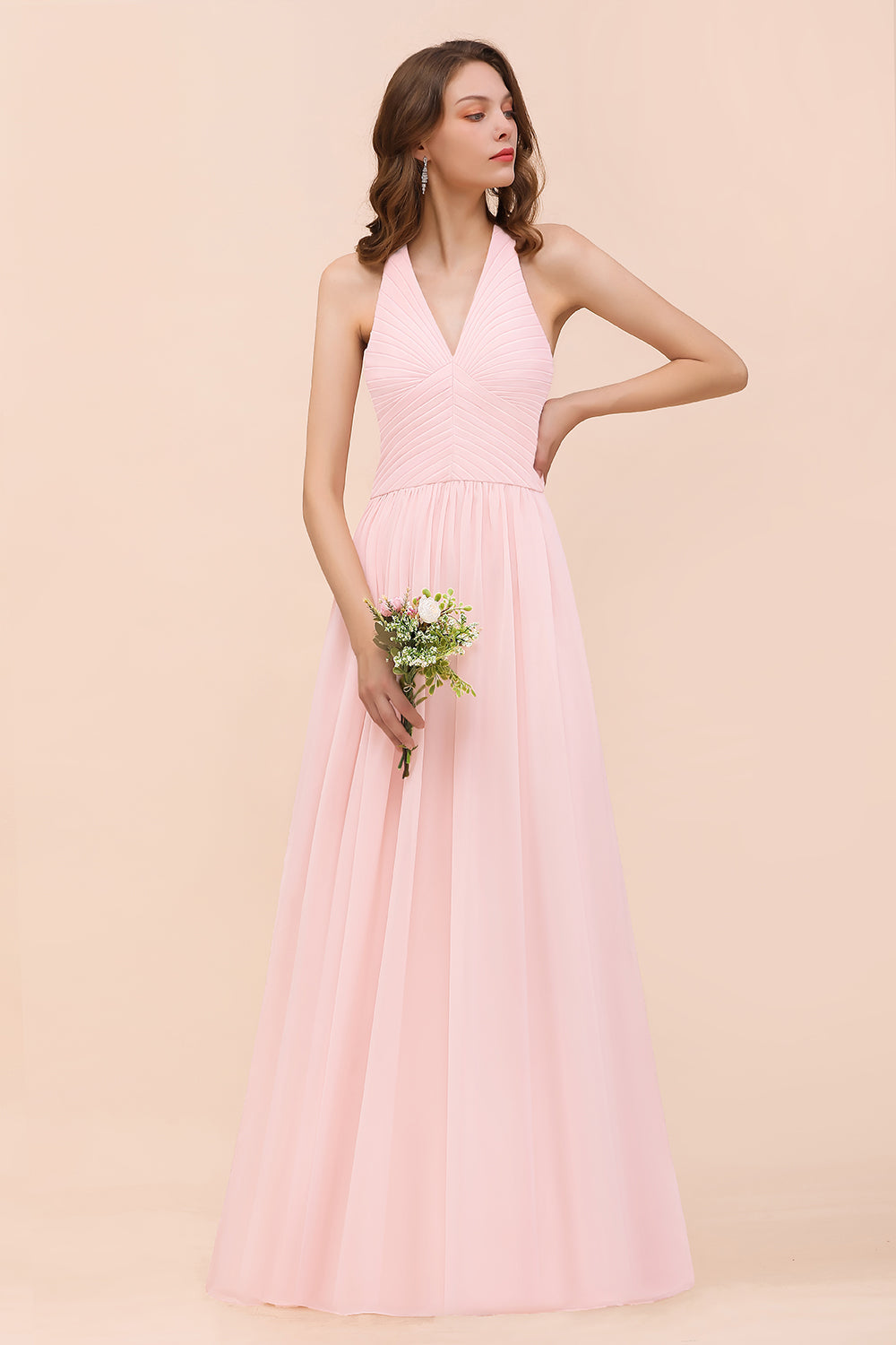 Bestellen Sie Brautjungfernkleider Lang Rosa online bei babyonlinedress.de. Kleider Für Brautjungfern nach maß anfertigen.
