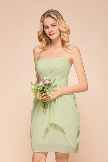 Finden Sie Mint Grün Brautjungfernkleider Kurz online bei babyonlinedress.de. Brautjungfernkleid Günstig für Sie zur hochzeit gehen.