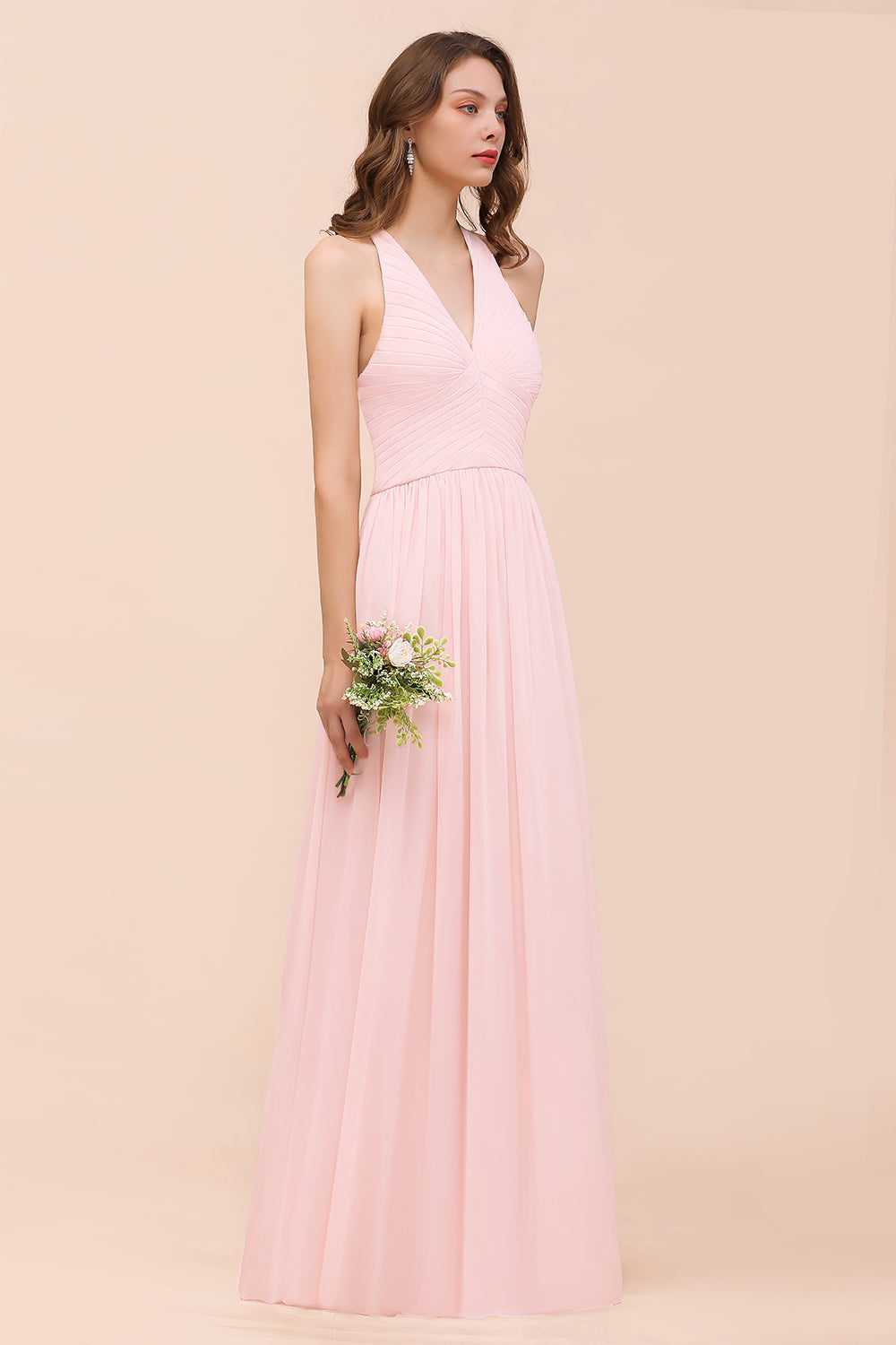 Bestellen Sie Brautjungfernkleider Lang Rosa online bei babyonlinedress.de. Kleider Für Brautjungfern nach maß anfertigen.
