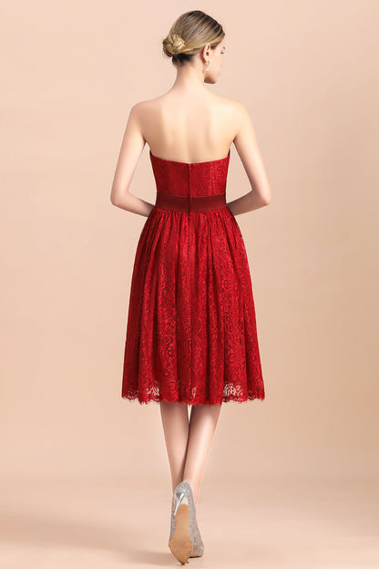 Finden Sie bei babyonlinedress.de Rote Brautjungfernkleider Kurz online. Günstiges Brautjungfernkleid aus chiffon maß geschneidert bestellen.