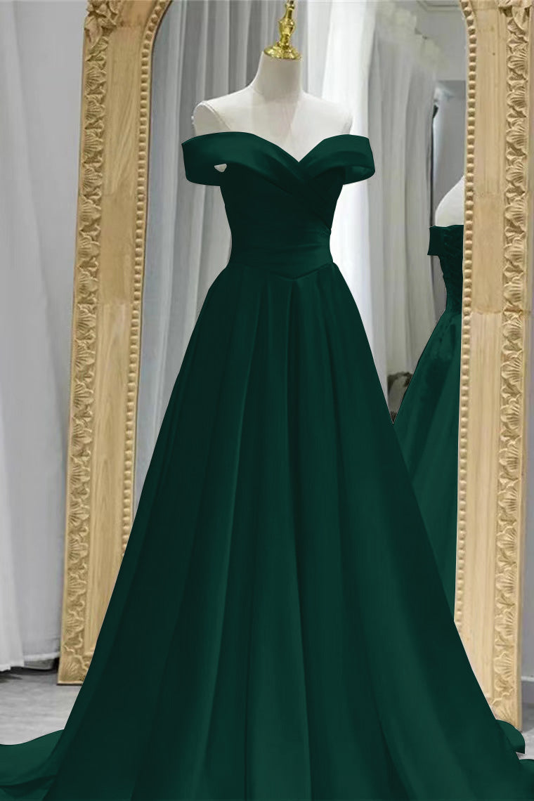 Wunderschönes weißes, schulterfreies, herzförmiges Abendkleid in A-Linie mit Schnürung