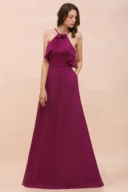Suchen Sie Fuchisa Brautjungfernkleider Lang Chiffon online bei babyonlinedress.de. Brautjungfernkleid Günstig für Sie maß geschneidert kaufen.