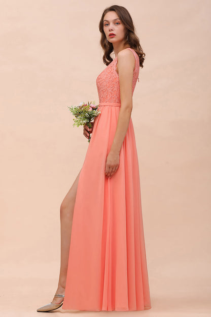 Suchen Sie Wunderschöne Brautjungfernkleider Lang Coral online bei babyonlinedress.de. Kleider Für Brautjungfern Günstig maß geschneidert kaufen.